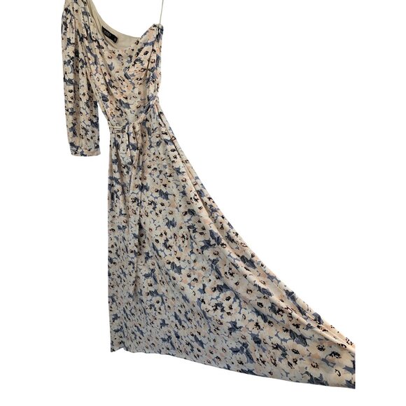 Lauren Ralph Lauren Asymmetrical One-Shoulder Floral Print Dress Size 8 RE10613 - Picture 13 of 13